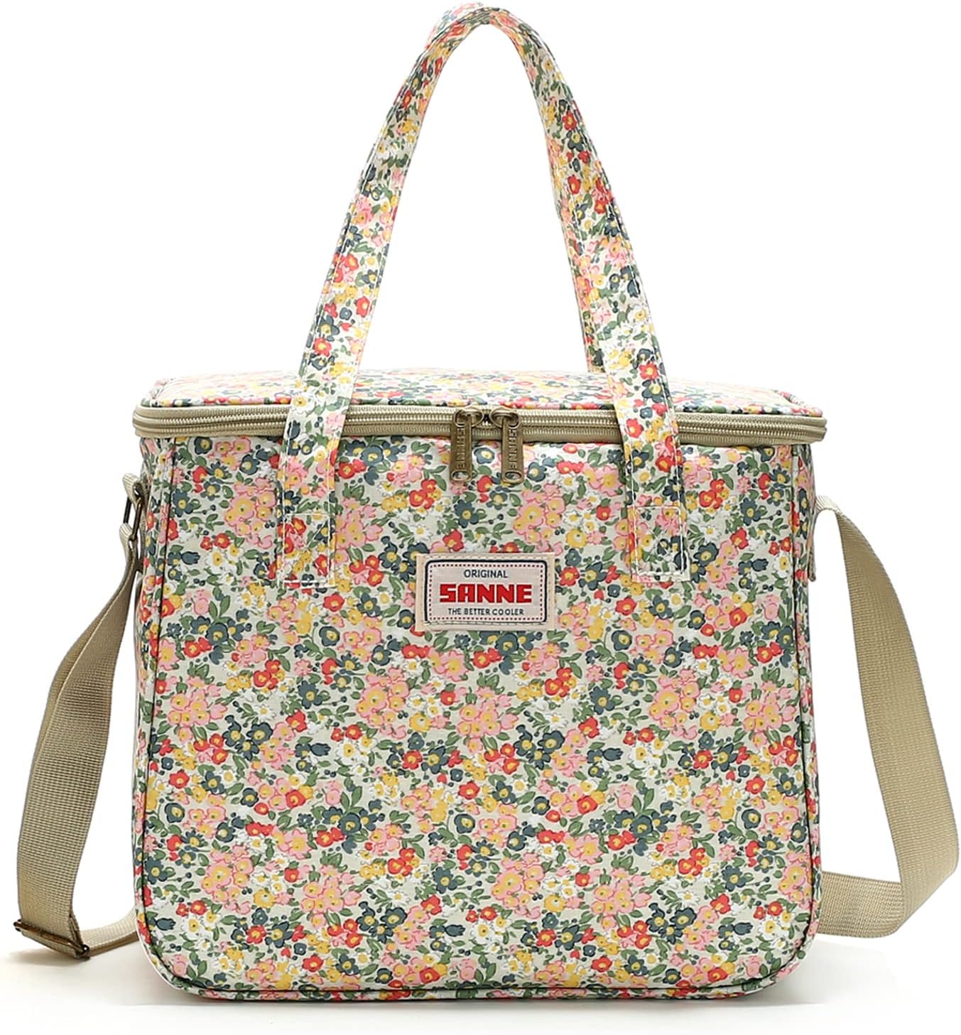 Sanne 11L Insulated Lunch Bag Pink Floral ,Orange Floral, Navy Floral Sanne 11L Insulated Lunch Bag Pink Floral ,Orange Floral, Navy Floral